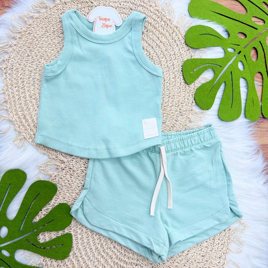 Conj. Regata Timeless e Short - Verde